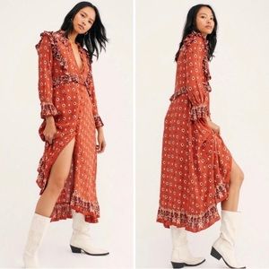 Free People Maxim Boho Dress/Kimono XL/12-14 New